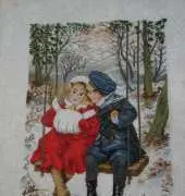 children on swing