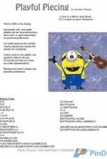 Playful Piecing-A One in a Minion Quilt Stuart by Jennifer Rowles-Free