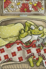 Frog in the Crib by Nadezhda Kazarina