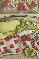 Frog in the Crib by Nadezhda Kazarina