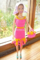 Maguinda Bolsón - Perla dress and bag set for dolls