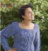Cascade Yarn W219 Cabled Varigations Top by Susie Bonell
