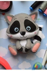 Rukodelion Raccoon Felt Pattern Russian Free
