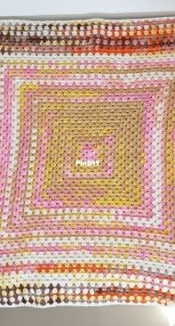 My granny square baby blanket