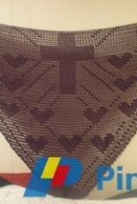 Donna Daugherty - Love From the Cross Crocheted Triangular Shawl - Free