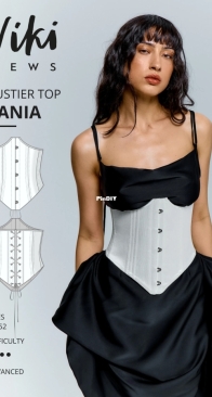 Viki Sews - Zania Bustier Top - Зания корсаж - Size 38 - English, Russian
