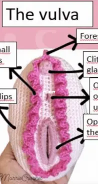 Jus Marrie Crochet - Jusmayre Rosa - Didactic Vulva