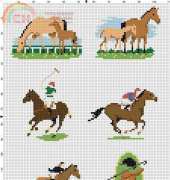 The horses