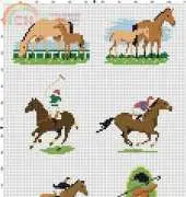The horses