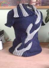 Wrapped pullover - Anne Lernout - Alfa Knits - Atelier Alfa