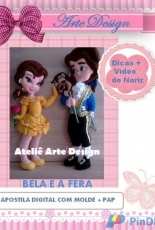 Arte Design - Sheilinha Rodrigues - Beautiful and the Beast - Felt - Portuguese