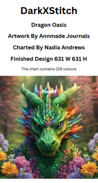 DarkXStitch - Dragon Oasis By Nadia Andrews - Free