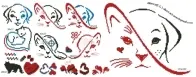 Alionca Ricamo - Gatti-cane - capello  xsd