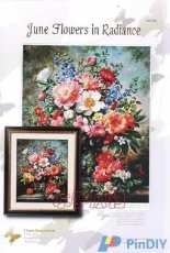 I Love CrossStitch ILCS AW-008 - June Flowers in Radiance
