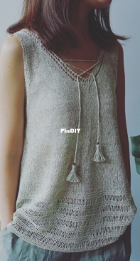 Breeze sleeveless Airy Top by Irene Lin - Chinese