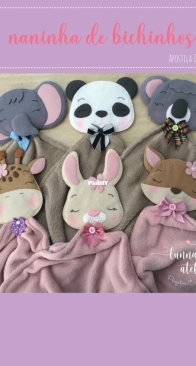 Lunna Atelie - Ana Clara Saramelo - Animal Blanket - Naninha de Bichinhos - Portuguese