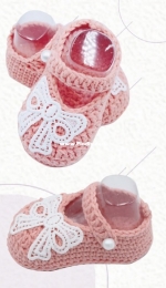 Plain Jane Craft - Jane Zane - Mary Jane Lace Baby Shoe - Free