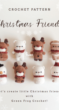 Green Frog Crochet - Thuy Anh - Đặng Thùy Anh - Christmas Friends