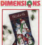 Dimensions 8574 - Snow Bunch Stocking