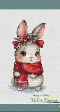 New Year's bunny by Nadezhda Nagornaya / nezhenka.nadin