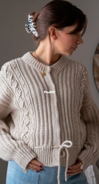 Pride and Pearls Cardigan by Veronika Lindberg
