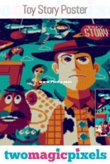 Two Magic Pixels - Toy Story Poster