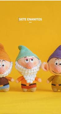 Aquariwool - Nguyễn Thanh Hương - Seven Dwarfs - Siete Enanitos - Spanish