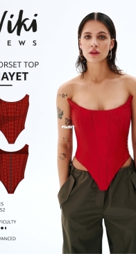 Viki Sews - Hayet Corset Top - Sizes 34-52