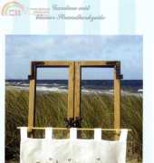 Liebevolle Kreuzstichentwürfe LKE - Gardine mit blauer Strandkorbzeile