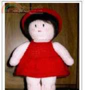 YvonneKnits - Amy Doll+ Outfit -  Knit Toy
