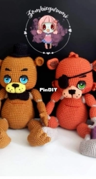 Zombiegurumi - Luisa Contreras - Five Nights at Freddys - Spanish