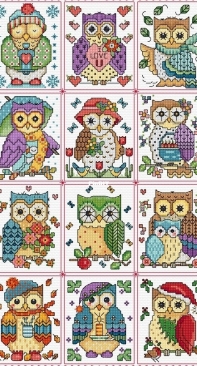 Lesley Teare LJT Owls SAL 2019 PCS + XSD