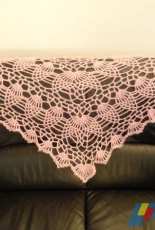 pink pineapple shawl