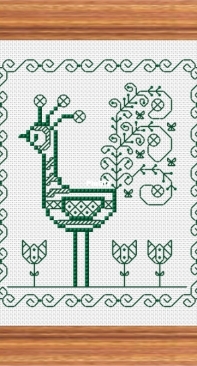 Green Bird by Durene Jones - Free