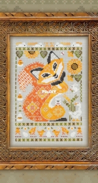 OwlForest Embroidery - Fox