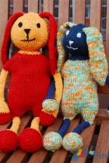 Fridolin the Rabbit by Corinne Fourcade/  Corinnes Knits-Free