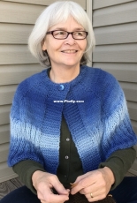 Pozo 3 in 1 Poncho-Cape-Shawl No2 by Mary Pozo-Free