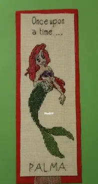 Mermaid Bookmark_Cross Stitch