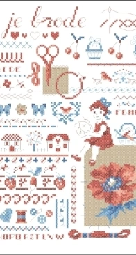 La leçon de broderie ("L'atelier" page 66 - Véronique Enginger) XSD + PCS