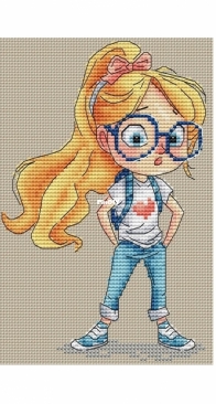 Girl With Glasses by Olga Smirnova