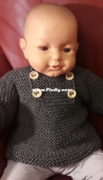 Garter Stitch Baby Sweater