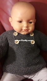 Garter Stitch Baby Sweater