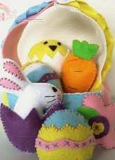 LittleCrickets - Felt Little Easter Basket