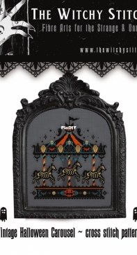 The Witchy Stitcher - Vintage Halloween Carousel PCS + XSD