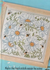 Lazy Summer Daisies Sampler by Lesley Teare from Cross Stitcher UK 123