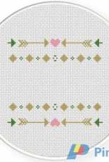 Daily Cross Stitch - Arrow Decorative Design