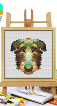 Awesome Pattern Studio - CS2311 - Mandala Scottish Deerhound XSD