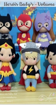 Aquarella Arte Em Feltro - Ana Clara Saramelo - Baby Heroes Vol.2 - Herois Baby's - Vol.1Portuguese