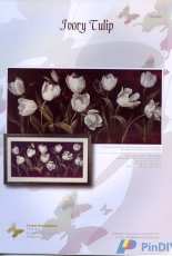 I Love crossStitch ILCS FDV-002 - Ivory Tulip