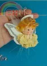 Crochet Art Design -Foam rubber Angel - German - Free